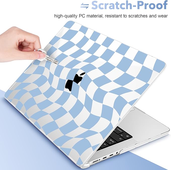 May Chen for 2026 MacBook Pro 14-inch M5 M4 M3 M2 M1 Pro/Max Chip, Release 2026 2025-2021, Model A3427 A3426 A3434 A3112 A3401 A3185, Plastic Hard Shell with Keyboard Cover, Abstract & Grid