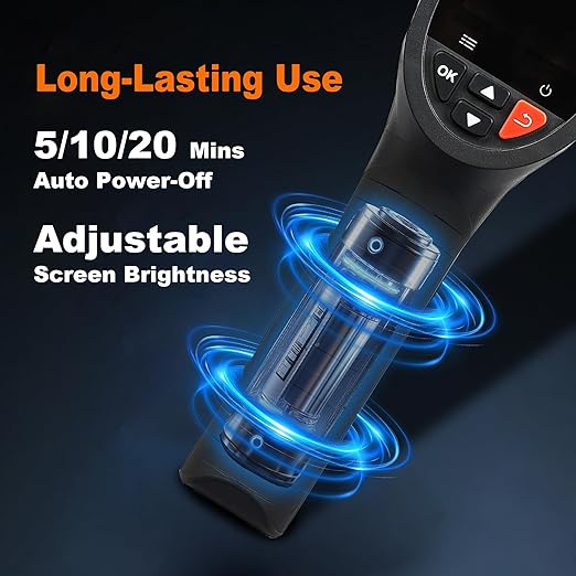 Thermal Imaging Camera Super Resolution 240 x 240, 15-Hour Battery Life, 128 x 128 IR Resolution, 25Hz Infrared Camera, High/Low Temp Alerts, Auto Shutdown, -4°F to 1022°F, Thermal App Image Transfer