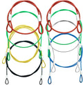 8 Pack Safety Stainless Steel Tethers,Colorful Coated Security Tether Lanyard Kit Cable Wire Compatible with Sporting Camera All Editions,Action Camera Series Devices and Other Applicable Equipment
