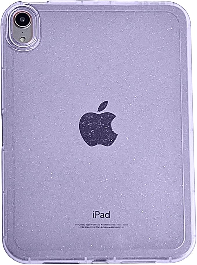 for iPad (A16) 11th Generation Case 11 inch 2025/ iPad 10th Generation 10.9 inch (2022), Glitter Soft TPU Back Shockproof Cover Bling Sparkly Flexible Silicone Lightweight Thin Shell, Purple