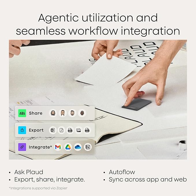 Plaud Note Pro AI Voice Recorder, Transcribe & Summarize with AI Note Taker for Meetings & Calls, Professionals & Teams, Supports 112 Languages, Ultra-Slim, InstantView Display, Case Included, Black
