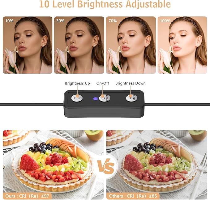 2 Pack Led Video Light Wand Stick, Obeamiu 5600K Led Photography Lighting Wand Kit with 63'' Tripod Stand/Color Filters, Studio Photo Lights for Video Recording/Streaming/Portrait/Vlog/Makeup/Podcast