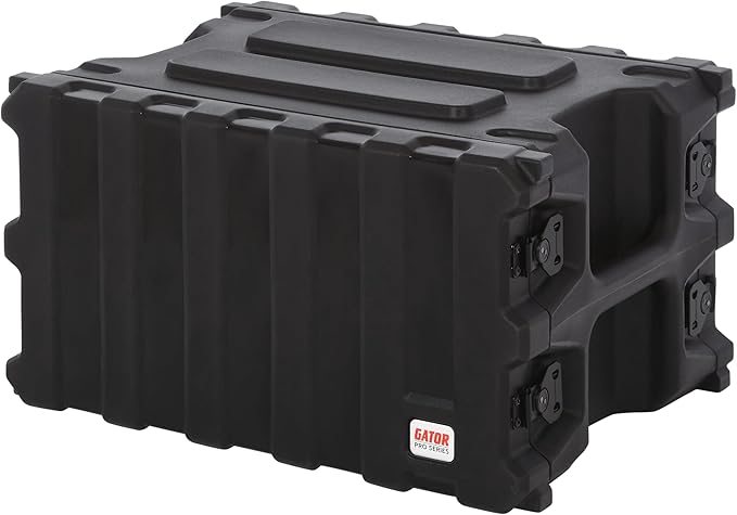 Gator Cases Pro Series Rotationally Molded 6U Rack Case with Shallow 13" Depth; Made in USA (G-PRO-6U-13)