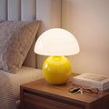 Dawnwake Mushroom Lamp Desk Lamp for Bedroom,Table Bedside Small Lamps for Living Room,Mushroom Decor Cute Mini Modern Mid Century Lamps for Night Stands,Aesthetic Home Living Room Decor(Yellow)