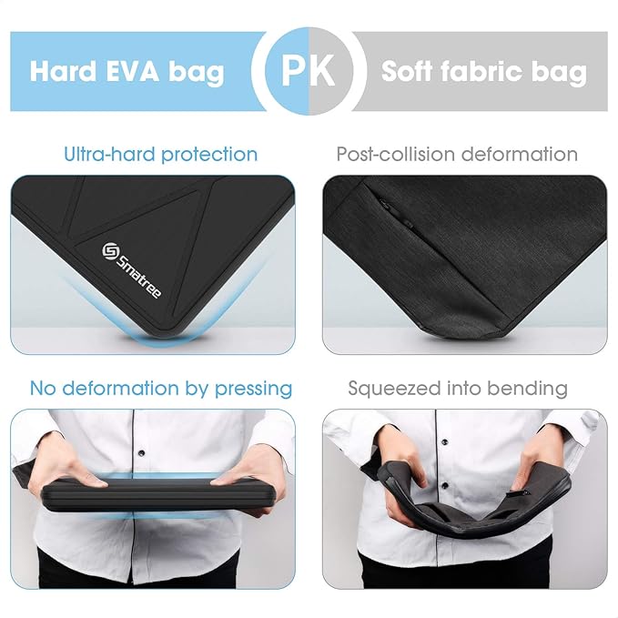 Smatree Hard Shell Laptop Case for 13.6inch MacBook Air M4 2025/M3 2024,for 13inch Microsoft Surface Laptop Copilot+PC 2025, 13inch MacBook Pro 2020,13.3inch DELL Pro 13 Premium/13.4inch XPS 13 Plus