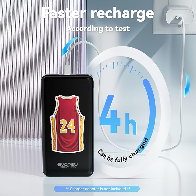 2 Pack Portable Charger Power Bank 10000mAh, 15W Fast Charging Battery Pack with Dual USB Outputs , Portable Power Bank USB-C input/output Port for iPhone 16 15 14 13 12 iPad Samsung Heated Vest etc