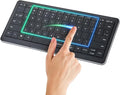 CLVX S Windows | Compact Touch On Keys & Gestures AI Keyboard | Bluetooth & USB-C | Low-Profile Silent Scissor Keys | Interactive RGB | Aluminum Chassis | Compatible with Windows/Linux/Android