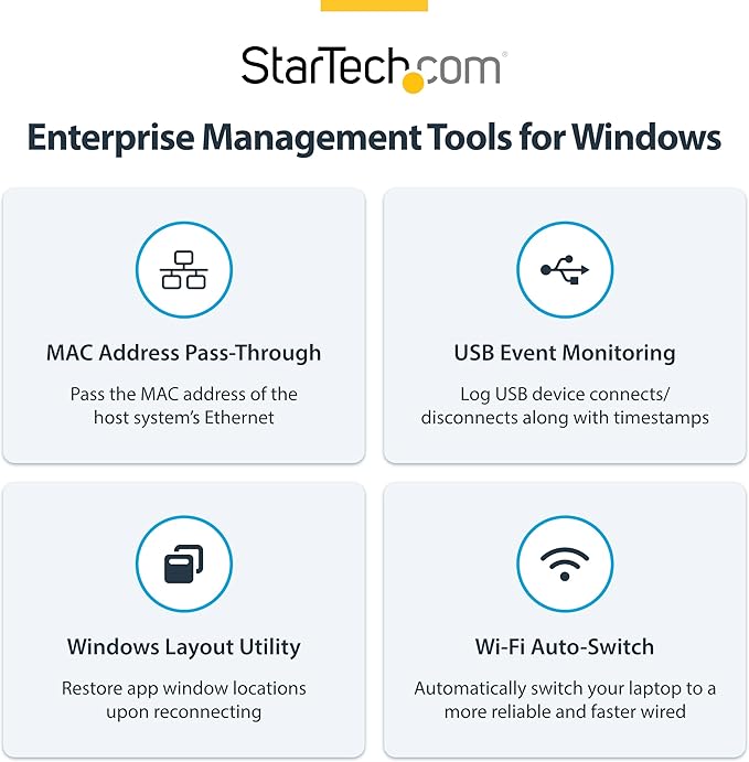 StarTech.com USB-C Docking Station (10-in-1, USB4), Up to 100W Charging for Laptop, 40Gbps Data Transfer, 2.5Gb Ethernet, Single 8K, Dual 4K Display, 6X USB (Not MacOS Compatible)