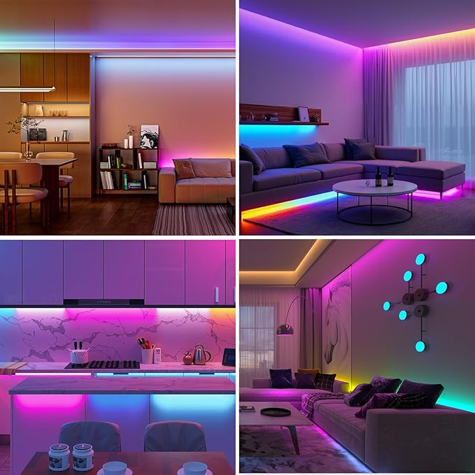 BTF-LIGHTING RGBW RGB+Natural White SK6812 (Similar WS2812B) 4 Colors in 1 LED Strip Individually Addressable 16.4ft 60Pixel/m 300LED Light Dream Color IP30 DC5V White PCB (No Adapter or Controller)