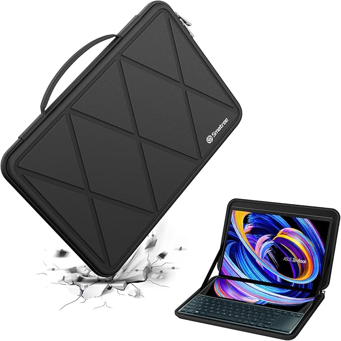 Smatree Hard EVA Protective Sleeve Case Compatible for 14 inch ASUS Zenbook Duo 14 (UX482), for 14inch ASUS Vivobook Flip 14 TP470/TM420 Water-Proof Sleeve (X8251)