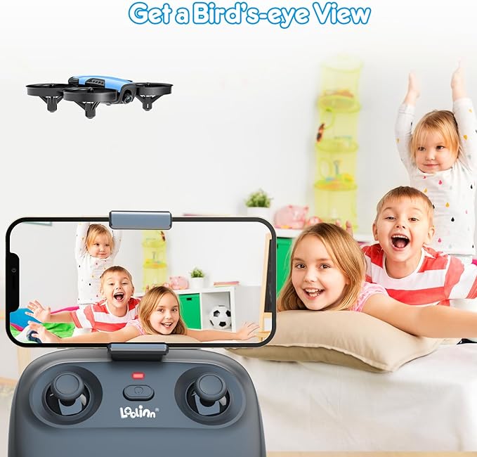 Loolinn | Drone with Camera for Kids 8+ as Gift - Drone for Kids with Adjustable Camera, Photos and Videos, Safe for Kids to Play, Easy to Fly (Holiday Gift for Boys and Girls)