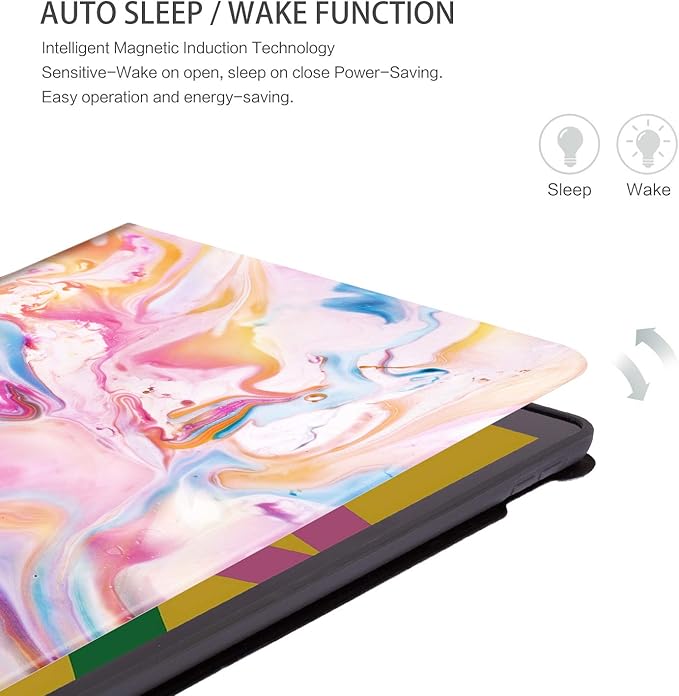 Case for iPad 9th Generation, for iPad Case 9th Generation, Case for iPad 8th Generation, for iPad 7th Gen Case 10.2 Inch Shockproof Soft Rubber Multi-Angle Adjustable Stand Auto Wake Sleep, Marble