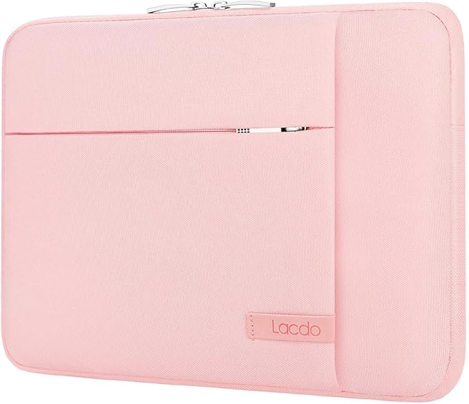 Lacdo Chromebook Case 11 Inch Laptop Sleeve for 11 Inch Acer HP Lenovo Dell Samsung ASUS Chromebook Spin 3 11, 13 inch New Surface Pro 11 Copilot+PC / 10 9 8 X, 11.6" MacBook Air Computer Bag, Pink
