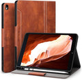 Antbox Case for iPad Pro 10.5 / iPad Air 3 with Built-in Pencil Holder Auto Sleep/Wake Function PU Leather Smart Cover for iPad Air 3 10.5 Inch 2019/iPad Pro 10.5 2017 (Brown)