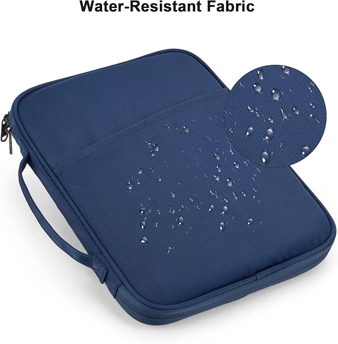 iPad Pro 11 Inch Sleeve Case, Travel Tablet Carrying Bag for iPad Pro 11-in (M4), iPad 10.9 (10th Gen), iPad Air 11-in (M2), Galaxy Tab S9/S8 (Navy Blue-11)