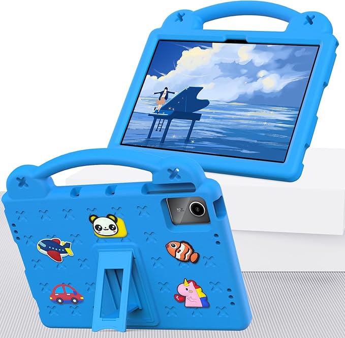 AKABEILA Compatible with Lenovo Tab M11/Tab P11 Plus/Tab P11/Xiaomi Redmi Pad SE(2023) 11 inch Tablet Case, Kids Shockproof Protective Case with Stand Handle for Girl Kid Gift - Sky Blue