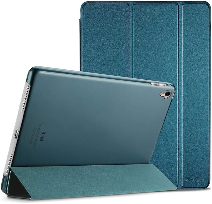 ProCase Smart Case for iPad Pro 9.7 Inch 2016, Ultra Slim Lightweight Stand Smart Case Shell with Translucent Frosted Back Cover for iPad Pro 9.7 Inch (A1673 A1674 A1675) -Teal