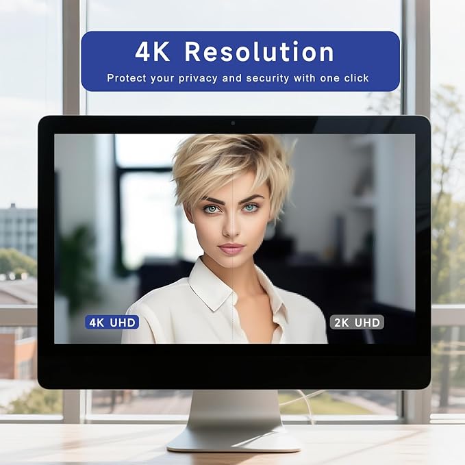 Webcam for PC - PC Camera Webcam 1080P, Desktop Computer Web cam with Privacy Shutter and Tripod Autofocus, Dual Noise-USB Plug&Play,Cancelling Mics,Auto Light Correction,