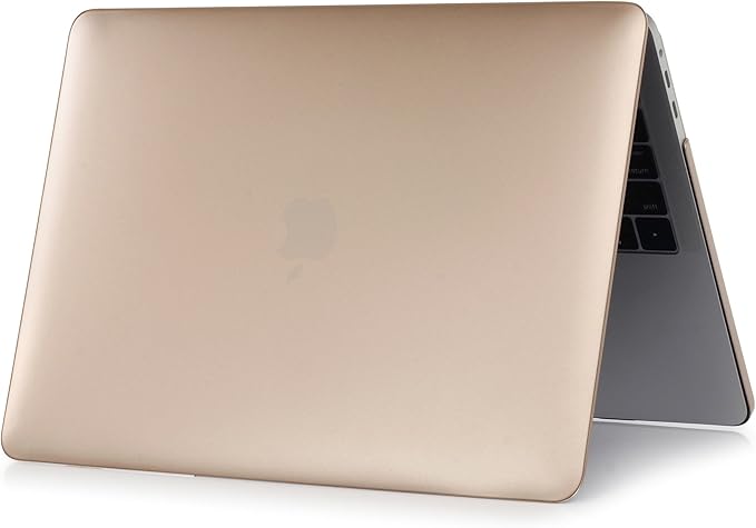 Se7enline Compatible with MacBook Pro 13 inch 2024/2023/2022/2021/2020 Case Frosted Hard Shell Cover for Mac Pro 13-inch Model M1/M2 A2338/A2251/A2289 with Touch Bar Touch ID&Keyboard Skin, Gold