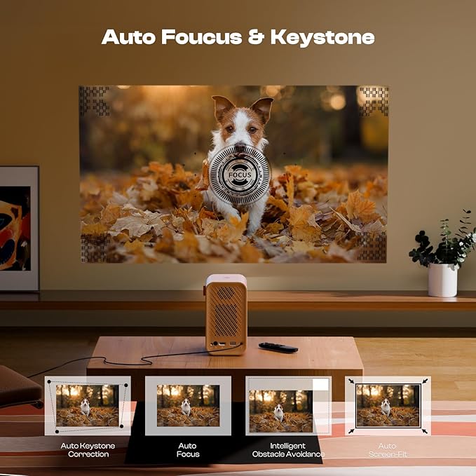 Caydo P1 Art Projector with Exclusive Drawing App for Artists, Portable Auto Focus & Keystone LED Projector for Drawing and Tracing, 4K Support, 100’’ Display, Compatible with iOS/Android, Upgraded