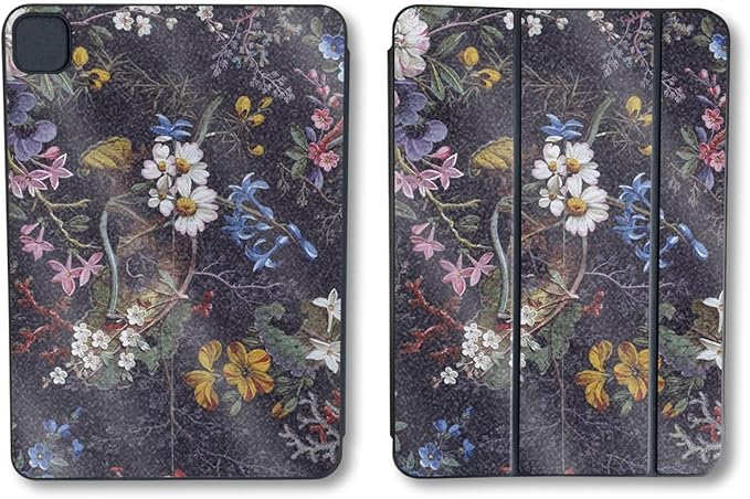 Glossy Glitter Skin Compatible with Apple Smart Folio for iPad Pro 11-inch (M4/M5) 2025 - Midnight Blossom - Premium 3M Vinyl Protective Decal Cover | Crafted in The USA by MightySkins