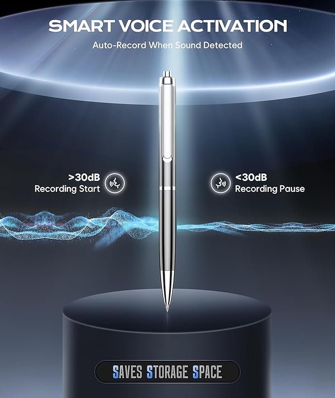 72GB Digital Voice Recorder with USB Type-C Plug, Portable OTG File Transfer Recording Device, Voice Active Recorder with One-Touch Start, Portable Audio Recorder for Meeting, Interviews, Class, Work