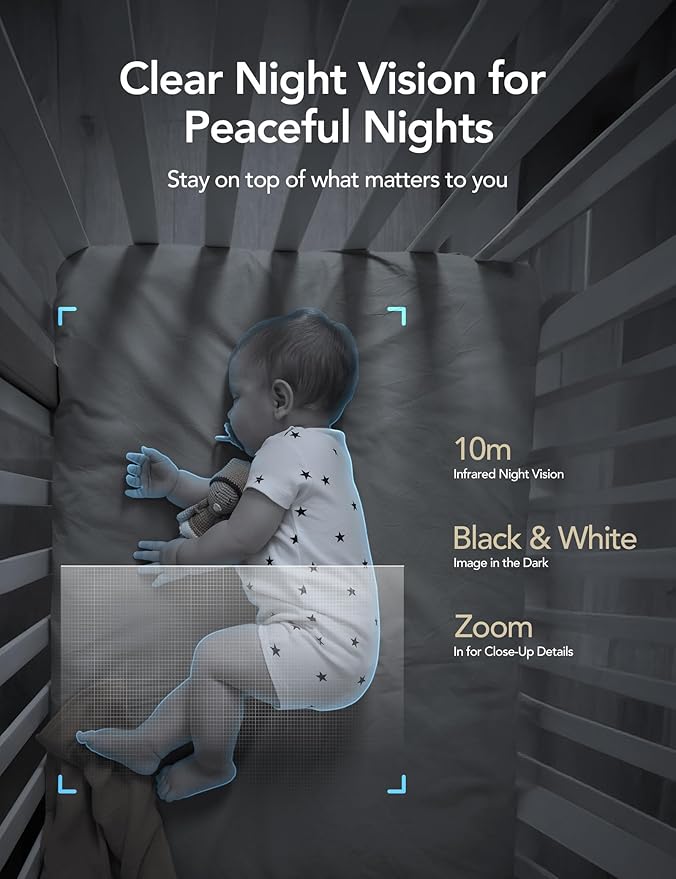 GNCC 2.4GHz Indoor Security Camera, 1080P Home Camera for Pet Monitoring, Motion Detection, Two-Way Audio, IR Night Vision, Easy Install, Cloud Storage Subscription Required, No 5GHz Support(1-Pack)