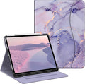 Fintie Folio Case for iPad Air 13-inch M4/M3/M2 (2026/2025/2024), Multi-Angle Viewing Protective Stand Cover with Pencil Holder & Pocket, Auto Sleep/Wake, Lilac Marble