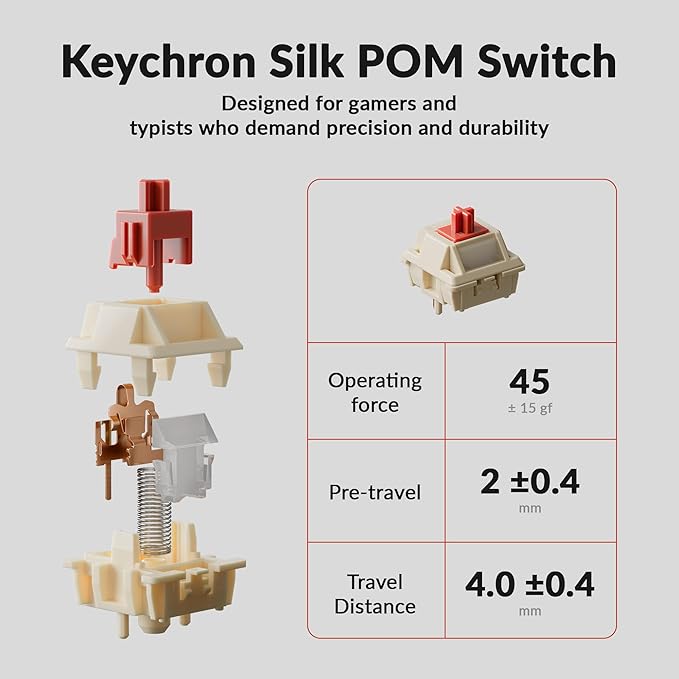 Keychron Q3 Ultra Wireless Mechanical Keyboard 8KHz Polling Rate, TKL 2.4G/Bluetooth 5.3/Wired Up to 660 Hours Long Battery Life, Hot-Swappable Aluminum RGB Gaming ZMK for Mac/Windows/Linux-White