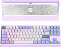 KEEBMONKEY WOBKEY Crush 80 Reboot CNC Aluminum 5-Second Quick-Release Triple-Mode Connectivity Mechanical Keyboard with Superior Acoustics (Pro Purple)