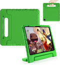 for iPad Pro 13 inch Case 2024 with Pencil Holder and Anti-Slip Hand Stand, Super Protection Rugged EVA Shockproof Kids Cover Compatible with iPad Pro 13-inch (M4)-Green