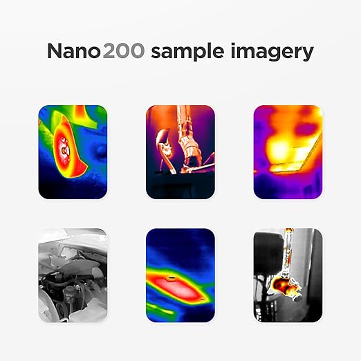 Seek Thermal - Nano 200 Thermal Camera for Apple iOS with Lightning Connector, iPhone Thermal Camera, High Resolution 200 X 150 Thermal Imager, 25hz Imaging Frame Rate, -4°F~626°F, iPhone 14 & Earlier