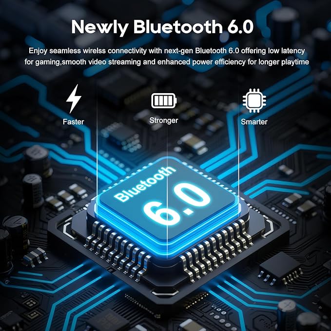 Srhythm NiceComfort 35 (2nd Gen) Hybrid Noise Cancelling Headphones,Wireless Bluetooth 6.0, 5Microphones with ENC,Transparency,Spatial Audio,140H Playtime,Low Latency,Custom EQ via App