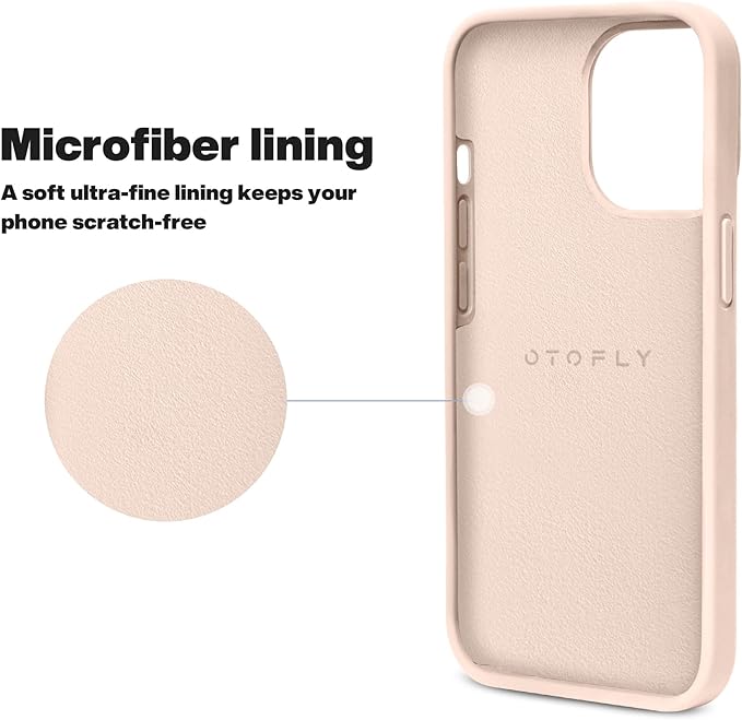 OTOFLY Designed for iPhone 13 Pro Max Case, Silicone Shockproof Slim Thin Phone Case for iPhone 13 Pro Max 6.7 inch (Pink)