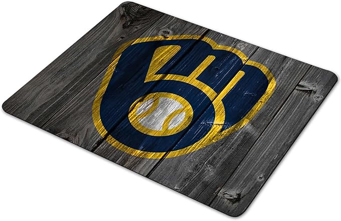 Wood Grain Design Sports Mouse Pad, Non-Slip Rubber Base Mousepad for Computers Laptop, Gaming Mouse Pads for Desk Office Supplies