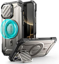SUPCASE for iPhone 16 Pro Case 6.3'' inch with Camera Cover Stand (UBMag XT), [Compatible with MagSafe] [Built-in Kickstand] [Military-Grade Protection] Heavy Duty Rugged Magnetic Phone Case, 24TiGray