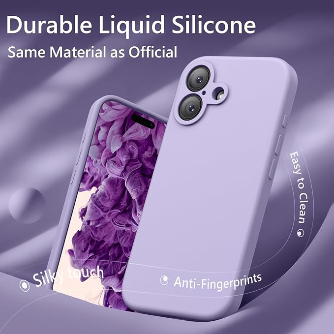 FireNova Magnetic for iPhone 17 Case, Compatible with MagSafe, [Integrated Silicone Camera Control Button] [Camera Protection] Anti-Scratch Microfiber Lining Phone Case, 6.3", Clove Purple