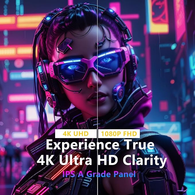 15.6 Inch 4K UHD Portable Gaming Monitor 120% sRGB Lightweight Metal Touchscreen with Type-C Mini HDMI Travel Monitor for Laptop, PC, Mac, PS4/5, Switch
