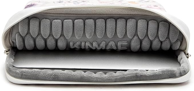 Kinmac Floral Pattern 360° Protective Water Resistant Laptop Case Bag Sleeve with Handle for Surface Pro,MacBook Air/Pro 13",MacBook 12",iPad pro 12.9 and 12 inch-13.3 inch Laptop