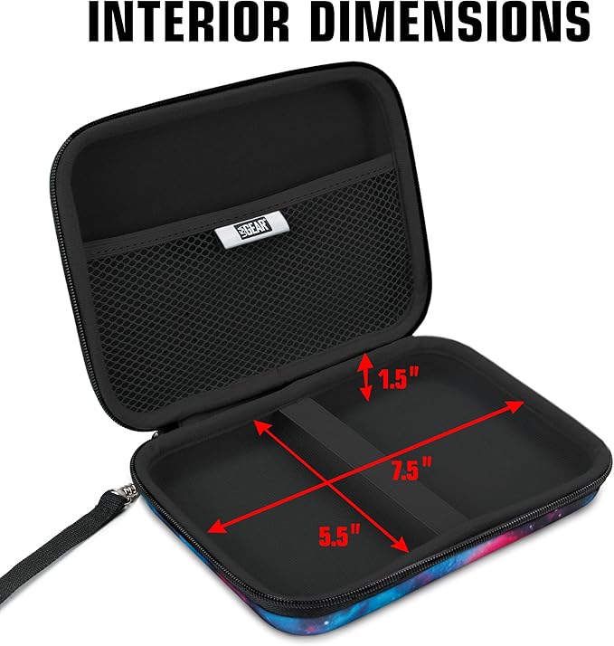 USA Gear 7 Inch Hard Case for Mini Laptops Fits GPD Win Mini (2025), One Netbook One Mix 1S Yoga, Small Notebook UMPC Computer & More - Storage Travel Case with Water Resistant Exterior (Galaxy)