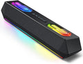Deeyaple Computer Speakers, 40W PC Speakers for Desktop Monitor with Bluetooth 5.3 & USB Audio, HiFi Stereo Gaming Soundbar with Custom EQ Software, Dynamic RGB Lighting for Laptop, PS4, PS5, Black.
