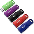 K&ZZ 5 Pack 64GB Flash Drive 3.0 USB Flash Drives 64 GB Thumb Drive Retractable Gen 1 USB Drive Memory Stick Jump Drives Multipack 64G 3.0 (5 Colors: Black Red Blue Green Purple)