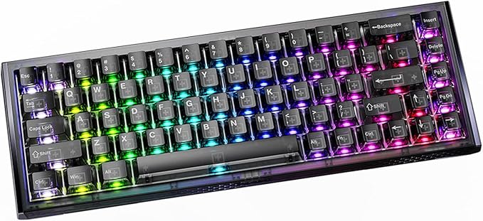DAREU COOL68 60% Wired Gaming Keyboard, Rapid Trigger Magnetic Switch Keyboard with 8000Hz Polling Rate, Adjustable Actuation, 0.1ms Latency, Gasket Mount, Hot swappable, RGB Light