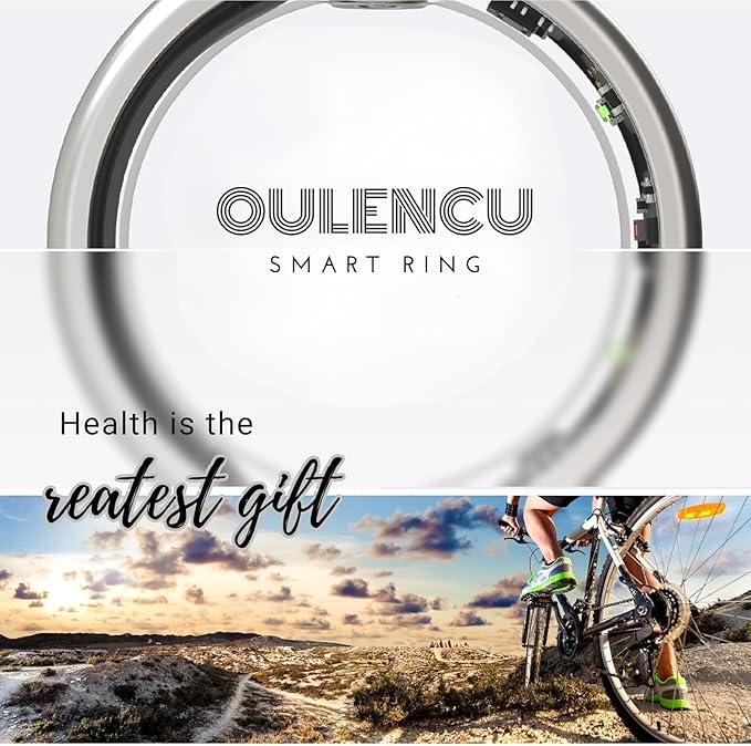 2026 Smart Ring for Women & Men Health Fitness Tracker for Daily Activity Workouts | Heart Rate Sleep Blood Oxygen Steps Cycle Monitoring Meditation | No Subscription Required (Black, #13)