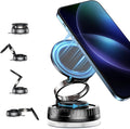 Magnetic Car Phone Mount for MagSafe: 360° Rotatable Adjustable Holder with Suction Cup, Universal Fit for Dashboards/Windshields/Glass, Compatible with iPhone 17/16/15 Series & Android