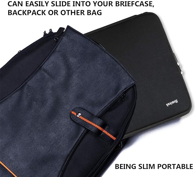 Laptop Case Sleeve 13.3 inch, Protective Computer Cover Sleeve Tablet Briefcase Carrying Bag Compatible with MacBook Air/MacBook Pro, HP, ASUS, Acer, Lenovo, Notebook, Computer, Black