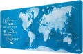 Official World Map Mouse Mat - Desk Pad - 31.5" x 13.78" Non-Slip Rubber Base Mouse Pad, Gaming Mouse Pad, Keyboard Mouse Mat