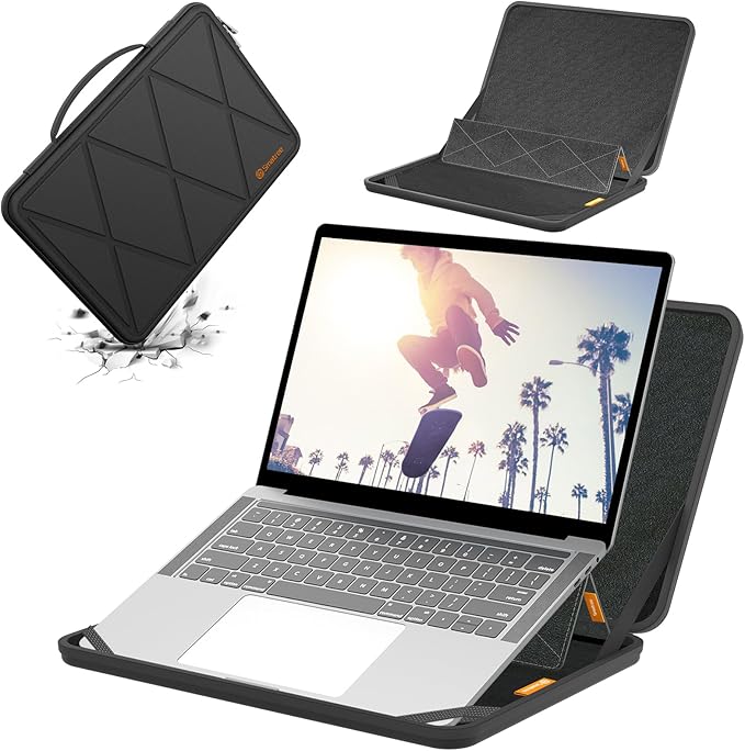 Smatree MS79 Hard EVA Protective Sleeve Case with Stand Compatible for 15.6 inch HP Envy X360 15-fh0097nr, for Pavilion x360 Convertible - 15-er1000, for HP Envy X360 15-ew1047nr Laptop Notebook Bag