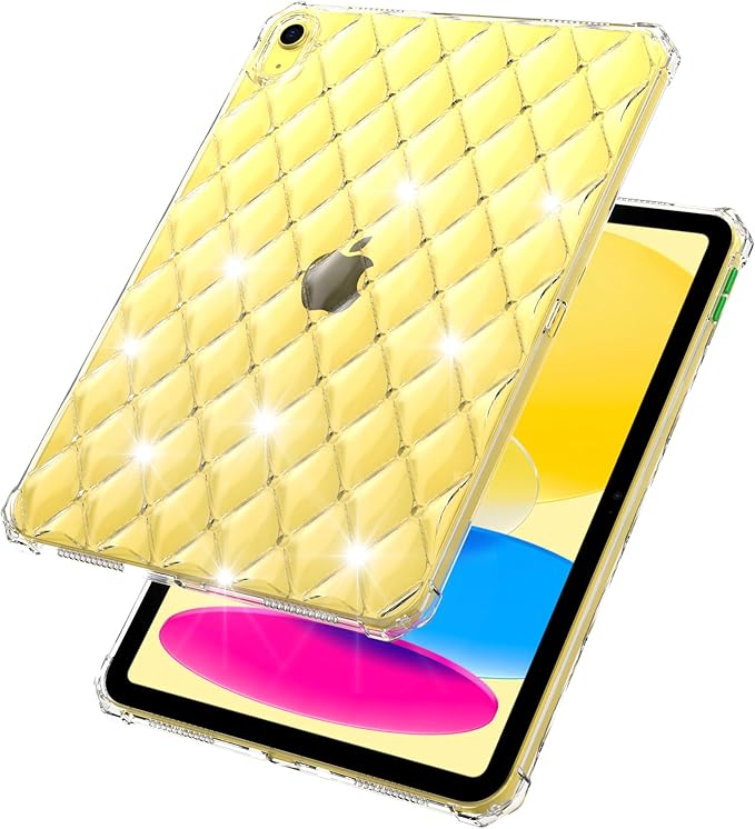 Clear Case for iPad (A16) 11th Generation 11 inch 2025/ iPad 10th Generation Case 10.9 inch 2022, UUcovers Clear Back Transparent Soft TPU Cover Shockproof Silicone Bumper Anti-Yellow Anti-Slip Shell