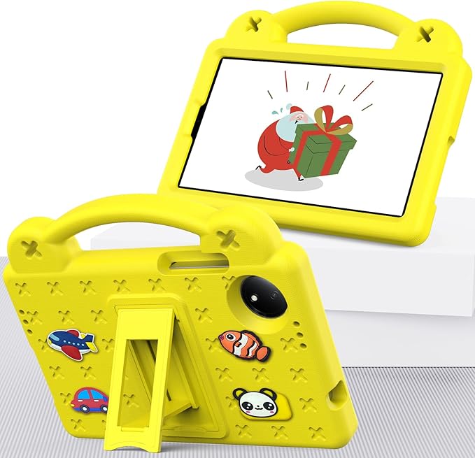 AKABEILA Compatible with Doogee U11/U11 Pro 2025 11 inch/Tab G6/Tab G6+ 11 inch/Infinix Xpad 20 2025 inch/Umidigi G7 Tab Pro 2024 11 inch Tablet Case, Shoulder Strap & Stand Handle Yellow